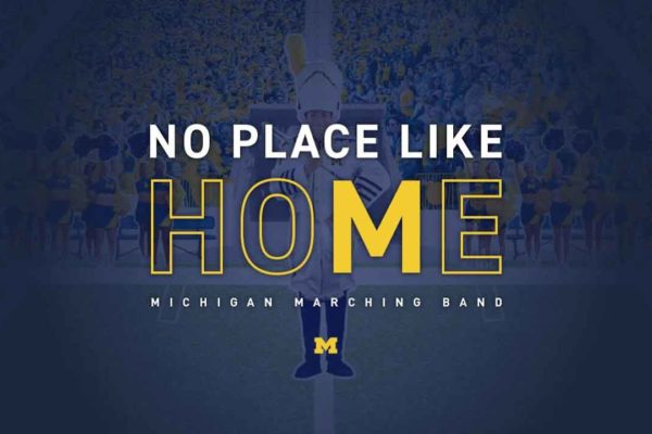 Virtual performance video example band michigan marching band no place like home
